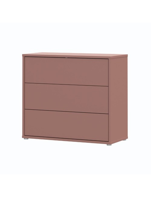 Cassettiera Medea 3 cassetti terracotta 95x41.5x83 – Stile e funzionalità