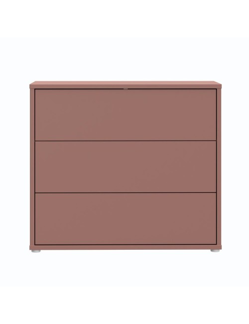 Cassettiera Medea 3 cassetti terracotta 95x41.5x83 – Stile e funzionalità