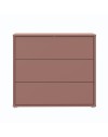 Cassettiera Medea 3 cassetti terracotta 95x41.5x83 – Stile e funzionalità