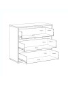 Cassettiera Medea 3 cassetti terracotta 95x41.5x83 – Stile e funzionalità