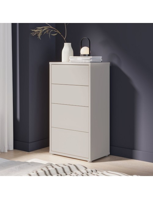 Cassettiera Medea 4 cassetti cashmere 55x35x99 – Stile e funzionalità