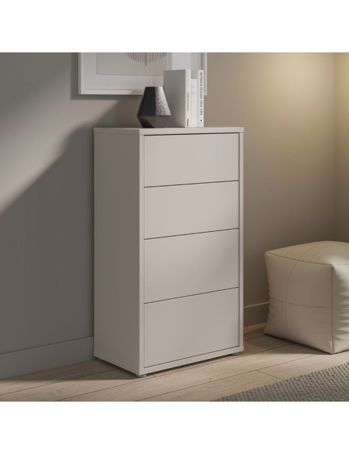 Cassettiera Medea 4 cassetti cashmere 55x35x99 – Stile e funzionalità