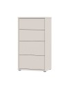 Cassettiera Medea 4 cassetti cashmere 55x35x99 – Stile e funzionalità