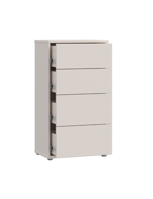 Cassettiera Medea 4 cassetti cashmere 55x35x99 – Stile e funzionalità