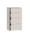 Cassettiera Medea 4 cassetti cashmere 55x35x99 – Stile e funzionalità