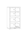 Cassettiera Medea 4 cassetti cashmere 55x35x99 – Stile e funzionalità