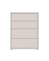 Cassettiera Medea 4 cassetti cashmere 75x35x99 – Stile e funzionalità