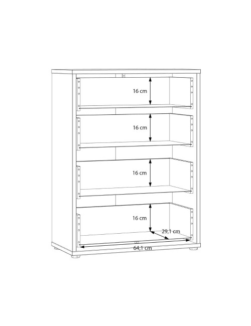 Cassettiera Medea 4 cassetti cashmere 75x35x99 – Stile e funzionalità