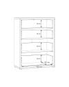 Cassettiera Medea 4 cassetti cashmere 75x35x99 – Stile e funzionalità