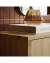 Mobile multiuso Medea 2 ante rovere con 4 ripiani 74.5x35x99H