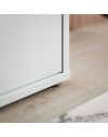 Mobile multiuso Medea 2 ante grigio chiaro con 4 ripiani 74.5x35x99H
