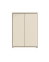 Mobile multiuso Medea 2 ante cashmere con 4 ripiani 74.5x35x99H