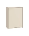 Mobile multiuso Medea 2 ante cashmere con 4 ripiani 74.5x35x99H