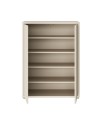 Mobile multiuso Medea 2 ante cashmere con 4 ripiani 74.5x35x99H