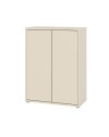 Mobile multiuso Medea 2 ante cashmere con 4 ripiani 74.5x35x99H