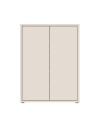 Mobile multiuso Medea 2 ante cashmere con 4 ripiani 74.5x35x99H