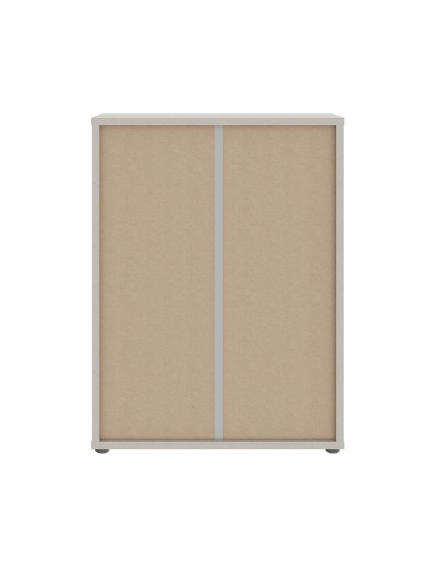 Mobile multiuso Medea 2 ante cashmere con 4 ripiani 74.5x35x99H