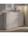 Madia Medea con 4 cassetti e 2 ante cashmere 144x35x99 – Stile e funzionalità