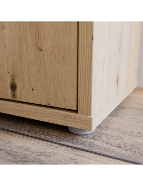 Armadio multiuso Medea 4 ante rovere 74.5x35x192 - Scarpiera e armadio salvaspazio