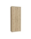 Armadio multiuso Medea 4 ante rovere 74.5x35x192 - Scarpiera e armadio salvaspazio