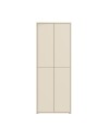 Armadio multiuso Medea 4 ante cashmere 74.5x35x192 - Scarpiera e armadio salvaspazio