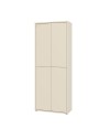 Armadio multiuso Medea 4 ante cashmere 74.5x35x192 - Scarpiera e armadio salvaspazio