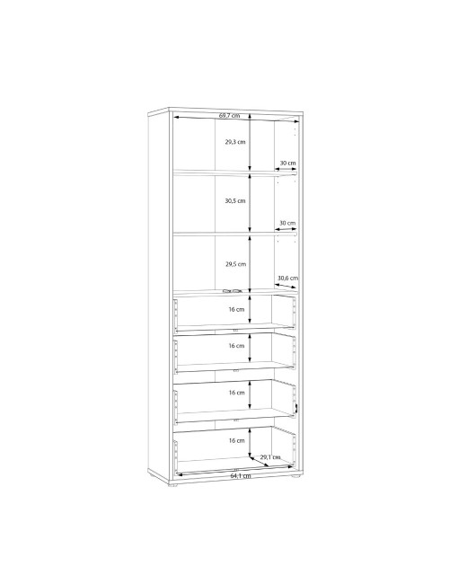 Mobile multiuso Medea con 4 cassetti e 2 ante cashmere 75x35x192 – Armadio salvaspazio