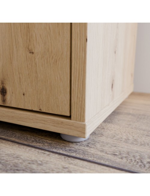 Armadio multiuso Medea 6 ante rovere 109x35x192 - Scarpiera e armadio salvaspazio