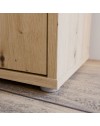 Armadio multiuso Medea 6 ante rovere 109x35x192 - Scarpiera e armadio salvaspazio