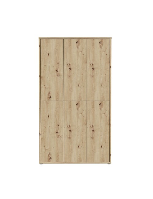 Armadio multiuso Medea 6 ante rovere 109x35x192 - Scarpiera e armadio salvaspazio