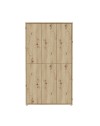 Armadio multiuso Medea 6 ante rovere 109x35x192 - Scarpiera e armadio salvaspazio