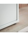 Armadio multiuso Medea 6 ante grigio chiaro 109x35x192 - Scarpiera e armadio salvaspazio