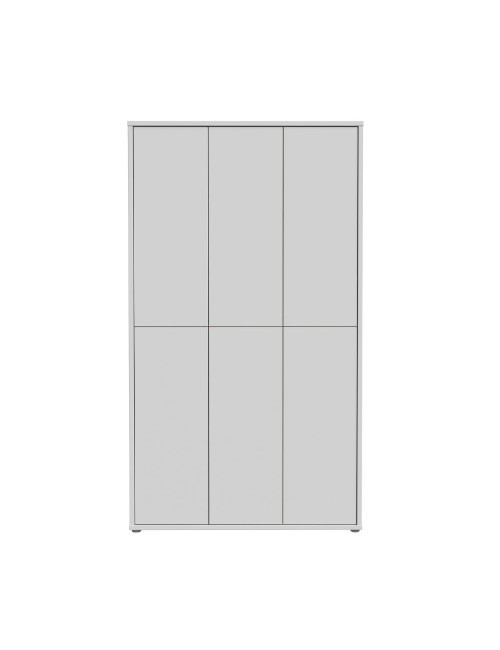 Armadio multiuso Medea 6 ante grigio chiaro 109x35x192 - Scarpiera e armadio salvaspazio