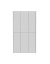 Armadio multiuso Medea 6 ante grigio chiaro 109x35x192 - Scarpiera e armadio salvaspazio