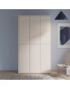 Armadio multiuso Medea 6 ante cashmere 109x35x192 - Scarpiera e armadio salvaspazio