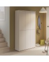 Armadio multiuso Medea 6 ante cashmere 109x35x192 - Scarpiera e armadio salvaspazio