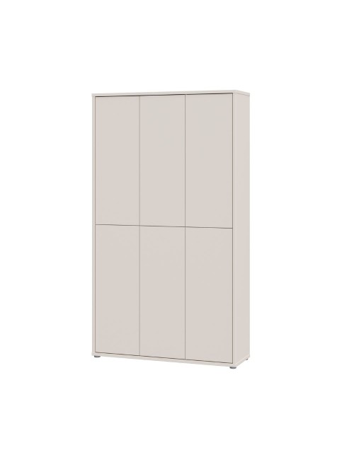 Armadio multiuso Medea 6 ante cashmere 109x35x192 - Scarpiera e armadio salvaspazio