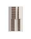 Armadio multiuso Medea 6 ante cashmere 109x35x192 - Scarpiera e armadio salvaspazio