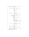 Armadio multiuso Medea 6 ante cashmere 109x35x192 - Scarpiera e armadio salvaspazio