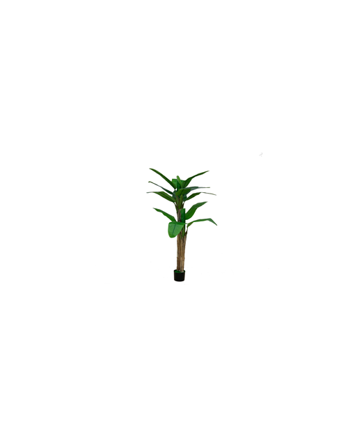 Pianta artificiale Banano 160h con vaso e 2 fusti