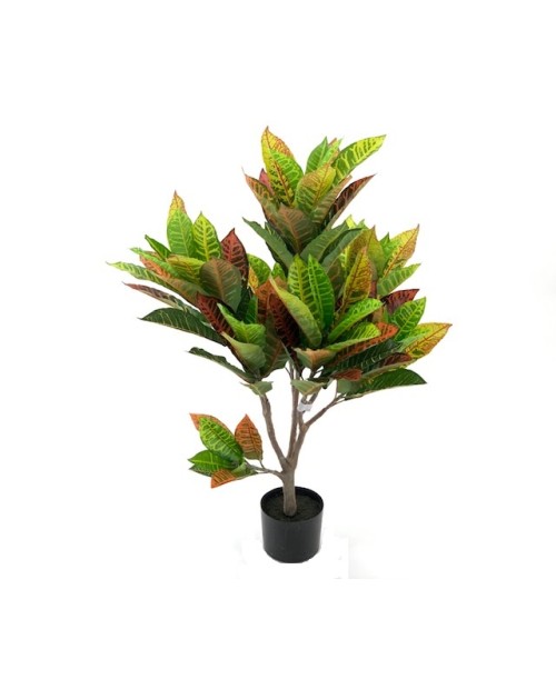 Pianta artificiale Croton 110h 97 foglie