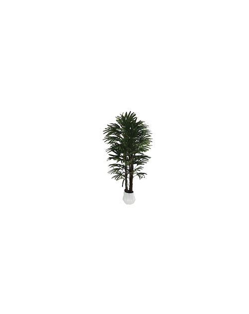 Pianta artificiale Fan Palm 140h 400 foglie con vaso