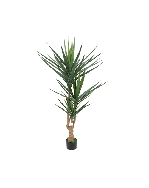 Pianta artificiale Yucca 180h 79 foglie con vaso