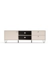 Mobile porta Tv Aldo1 con anta cassetti e vano a giorno 182x40x50,1H colore cashmere