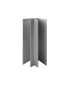 Angolare per zoccolo cucina 90°/135° alluminio satinato h9.7 ANGOLARE135H97AL