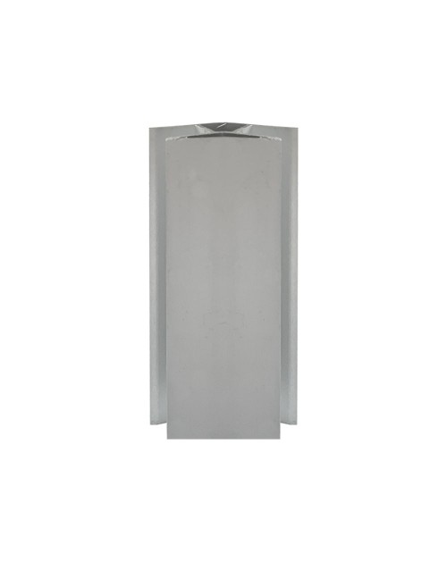 Angolare per zoccolo cucina 90° alluminio satinato h10 ANGOLAREH10DOAL