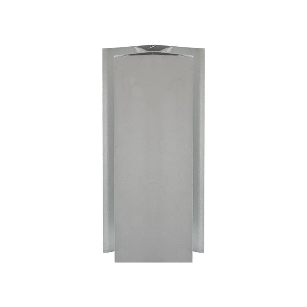 Angolare per zoccolo cucina 90° alluminio satinato h10 ANGOLAREH10DOAL