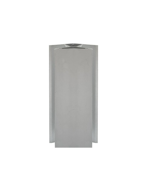 Angolare per zoccolo cucina 90° alluminio satinato h10 ANGOLAREH10DOAL