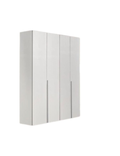 Armadio 4 ante bianco larice Urano 161x55x240H