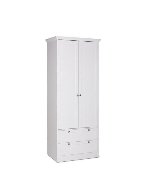 Armadio Due Ante e Due Cassetti Landwood14 Colore Bianco Prezzo